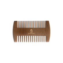 Carregar imagem no visualizador da galeria, Bamboo Beard Comb Natural Hair Shape Sturdy Handle Eco-Friendly Detangle Travel Style Comb