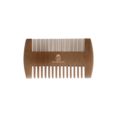Bamboo Beard Comb Natural Hair Shape Sturdy Handle Eco-Friendly Detangle Travel Style Comb