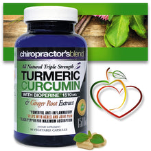 Carregar imagem no visualizador da galeria, Triple Strength Turmeric Curcumin with BioPerine 1510 mg