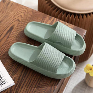 Women's Super Soft Eva Thick Platform Slides Minimalist Comfortable Indoor Bathroom Non-Slip Slippers Women's Slippers