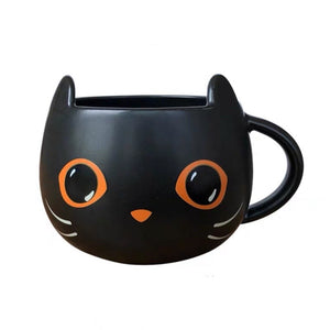 Mysterious Black Cat Cup Cute Limited Edition Halloween Coffee Mug Tea Cup - Beijooo