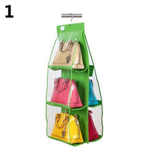 Carregar imagem no visualizador da galeria, 6 Pockets Handbag Hanging Storage Organizer Wardrobe Closet Bag Hanger - Beijooo