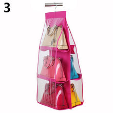 Carregar imagem no visualizador da galeria, 6 Pockets Handbag Hanging Storage Organizer Wardrobe Closet Bag Hanger - Beijooo