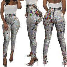 Load image into Gallery viewer, S-3XL Pencil Pants Color Sequined Street Office longer
 Leggings young lady
 Lady Street Beach casual wear
 Pants - Beijooo