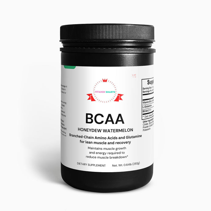 BCAA Post Workout Powder (Honeydew/Watermelon) Blend of 5000mg Branched-Chain Amino Acids and Glutamine for Lean Muscle and Recovery Vitamin Smarts