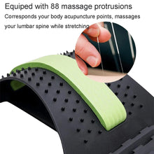 Load image into Gallery viewer, 1pc Back Stretch Equipment Massager Magic Stretcher Fitness Lumbar Support Relaxation Spine Pain Relief Massageador - Beijooo