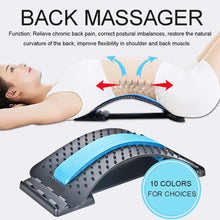 Carregar imagem no visualizador da galeria, 1pc Back Stretch Equipment Massager Magic Stretcher Fitness Lumbar Support Relaxation Spine Pain Relief Massageador - Beijooo