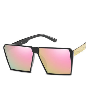 Square plus size Sunglasses  
 with reflection
 Sunglasses Men young lady
 Sunglasses - Beijooo