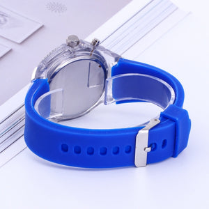 Led Flash Luminous Watch Personality Trends Students Lovers Jellies Woman Men's Watches - Beijooo