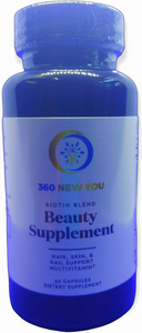 Beauty Supplement 360 NEW YOU Biotin Blend Antioxidants Hair Skin Nail Immune Support - Beijooo