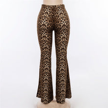 Load image into Gallery viewer, cold season
 cheetah
 design
 Flare Pants female lovish style
 Animal design
 high-waisted
 Pants appealing
 Streetwear Trousers female - Beijooo