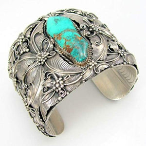 Tibetan Silver Turquoise Bracelet - Beijooo