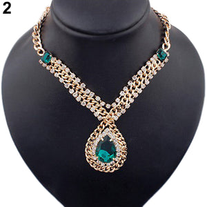 Women's Bohemian Faux Pearl Flower Pendant Choker Necklace Jewelry Charm Gift - Beijooo