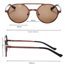 Carregar imagem no visualizador da galeria, Retro Aluminum Magnesium Sunglasses polarise
 best Eyewear add-ons
 female aviators
 Driving Men Round Sunglasses - Beijooo