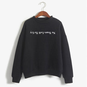 Ariana Grande warm sweater
 No Tears Left To Cry hoody
 young lady
 design
 Harajuku God Is A Woman warm sweater
s Pullover Cewneck Warm Tops - Beijooo