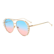 Load image into Gallery viewer, Personality pearls
s
 Sunglasses young wemon
 lovish style
 Sunglasses Driving Sunglasses Ocean Sheet Glasses - Beijooo