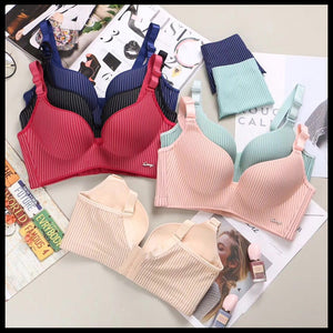 High-end Brand Romantic Temptation Bra Set young female lined
 underwear

 Set 
 Push 
 smooth and continuous
 underwear
 young lady
 Sets - Beijooo