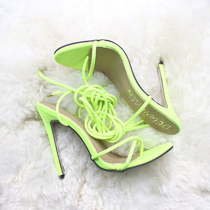 12cm High heel pumps foot wear feminina elegant woman laced shoe - Beijooo
