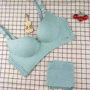 High-end Brand Romantic Temptation Bra Set female lined
 underwear
 Set 
 Push 
 smooth and continuous
 underwear
 young female Sets - Beijooo