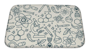 Bath Mat, Pattern For Science In Hand Drawn Doodle Style - Beijooo