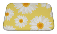 Carregar imagem no visualizador da galeria, Bath Mat, With Daisy Flowers On Yellow Illustration - Beijooo
