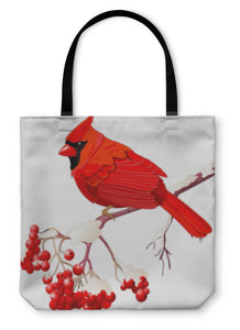 Tote Bag, Red Cardinal Bird - Beijooo