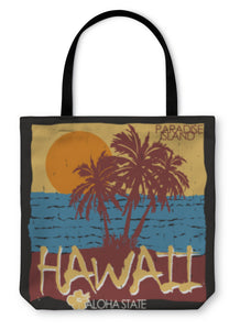 Tote Bag, Hawaii Tropical Beach Tshirt - Beijooo