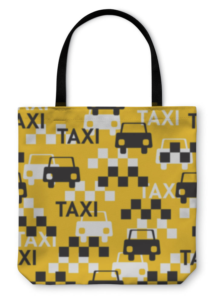 Tote Bag, Taxi Pattern - Beijooo