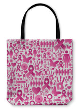 Load image into Gallery viewer, Tote Bag, Breast Cancer Awareness Pattern - Beijooo