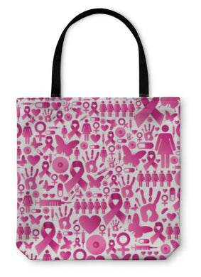 Tote Bag, Breast Cancer Awareness Pattern - Beijooo