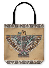 Carregar imagem no visualizador da galeria, Tote Bag, Tribal Native American Eagle Symbols - Beijooo