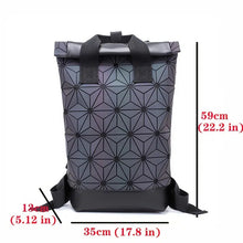 Carregar imagem no visualizador da galeria, Geometric Luminous Computer Backpack 15.6 Inch Laptop Backpack Everyday Wear