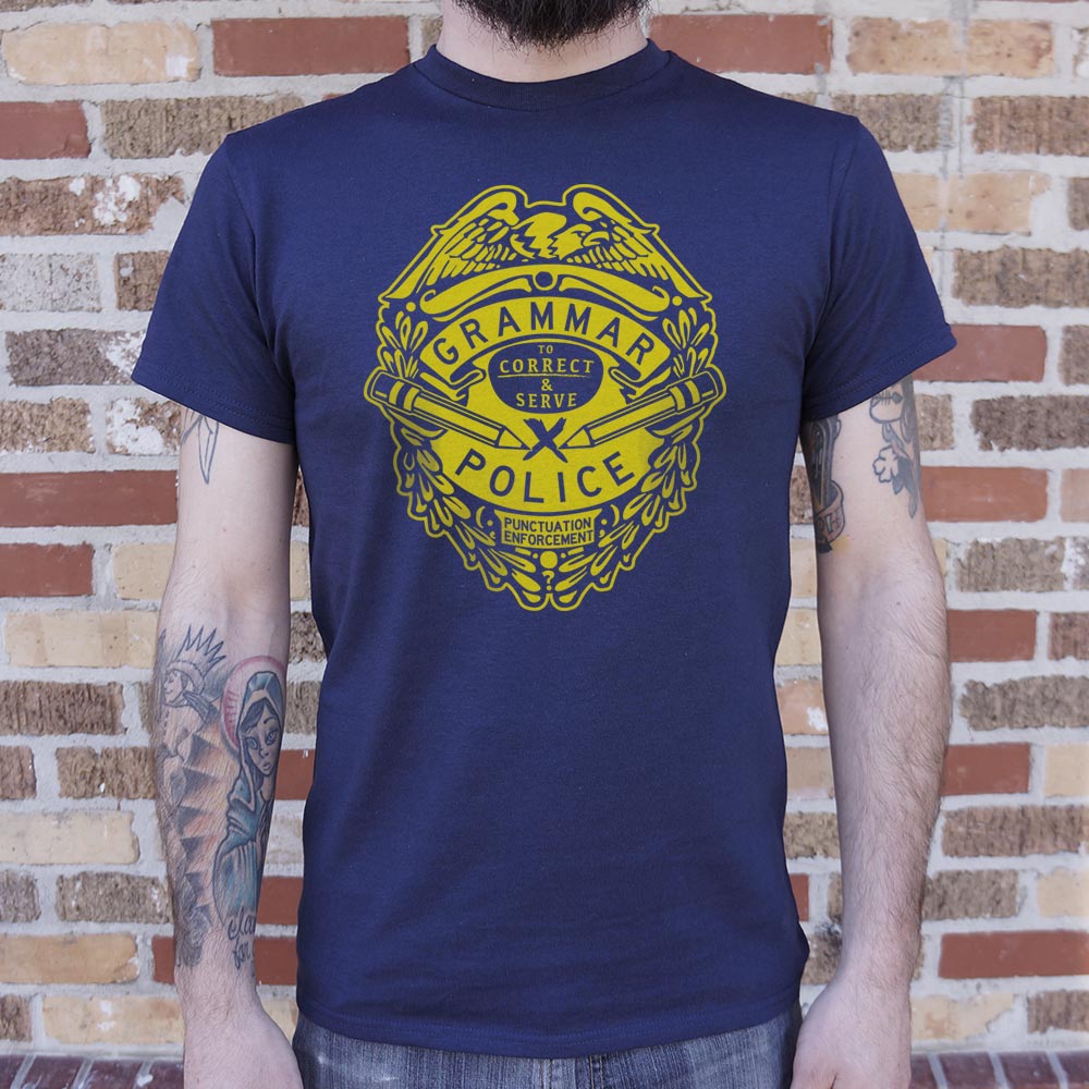 Grammar Police T-Shirt (Mens) - Beijooo