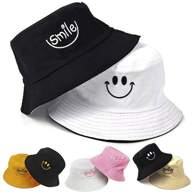Smile Face Embroidered Summer Fun Hats - Beijooo