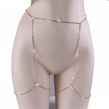 Load image into Gallery viewer, Crystal Rhinestone Bra Chest Body Chain Sexy 2017 Women Shiny Bikini Jewelry Leg Chains For Summer Beach Dress body jewelry - Beijooo