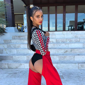 Ladies slit Out having with buckle
 Waist Pants not fitting tightly
 casual wear
 Sweat Pants Pantalon Hip Hop Sudadera Mujer Harem Red Trousers - Beijooo