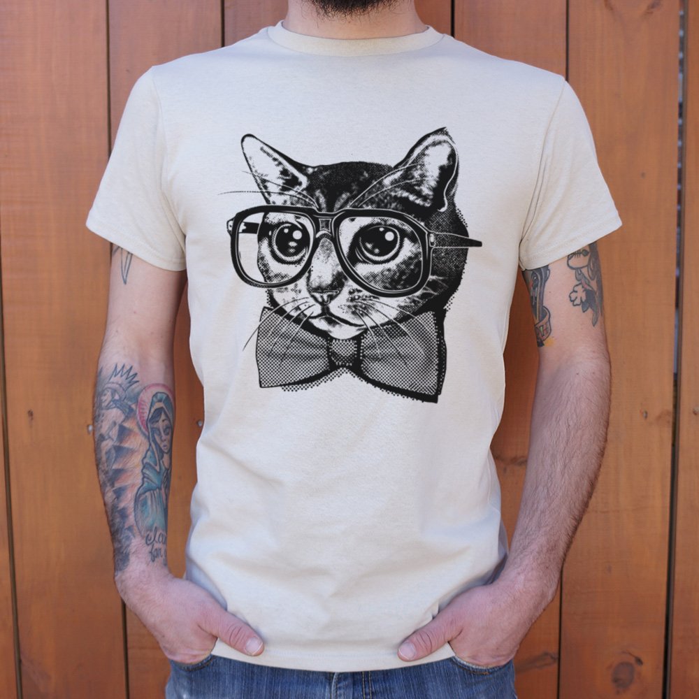 Nerd Cat T-Shirt (Mens) - Beijooo