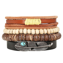 Load image into Gallery viewer, Punk Leather Bracelet Lucky Spade direct
 Flush Poker handcrafted Charm Bracelet Men Friendship homme Jewelry - Beijooo