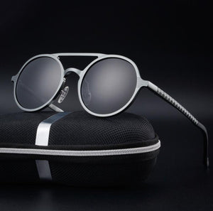 Retro Aluminum Magnesium Sunglasses polarise
 best Eyewear add-ons
 female aviators
 Driving Men Round Sunglasses - Beijooo