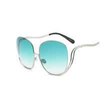 Load image into Gallery viewer, Rimless multiple colors
 Sunglasses young female deluxe Brand Designer plus size Round aviators
 Ladies multiple colors
 Shades transparent
 Eyewear - Beijooo