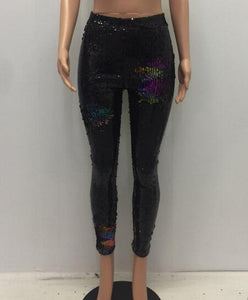 S-3XL Pencil Pants Color Sequined Street Office longer
 Leggings young lady
 Lady Street Beach casual wear
 Pants - Beijooo