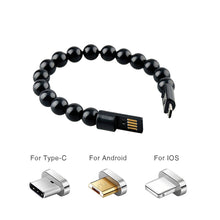 Load image into Gallery viewer, Wearable USB Recharging Bracelet Beads Flexible Cable USB Phone Charging - Beijooo