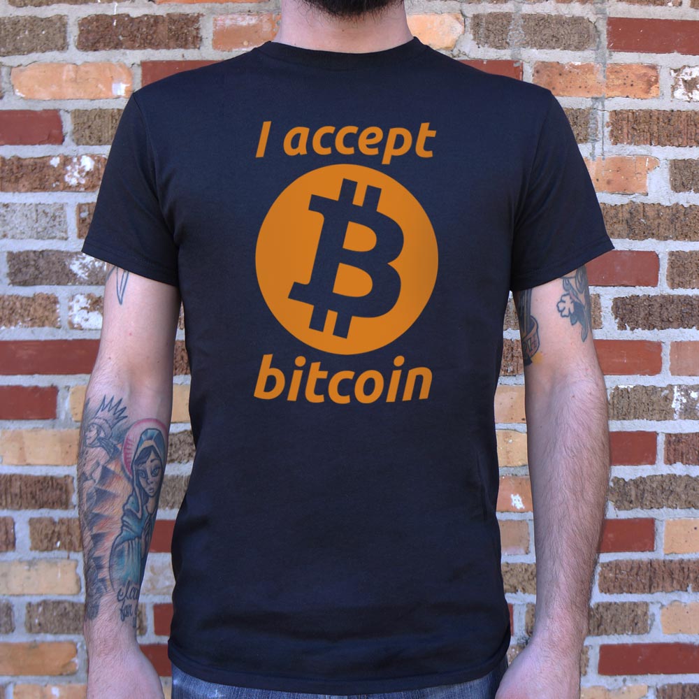 I Accept Bitcoin T-Shirt (Mens) - Beijooo