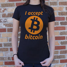 Load image into Gallery viewer, I Accept Bitcoin T-Shirt (Ladies) - Beijooo