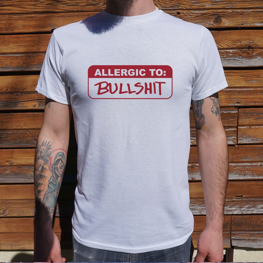 Allergic To Bullshit T-Shirt (Mens) - Beijooo
