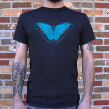 Load image into Gallery viewer, Blue Morpho Butterfly T-Shirt (Mens) - Beijooo