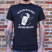 Load image into Gallery viewer, Sailing High On The Wings Of Caffeine And Spite T-Shirt (Mens) - Beijooo