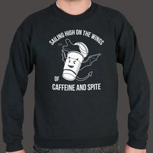 Load image into Gallery viewer, Sailing High On The Wings Of Caffeine And Spite Sweater (Mens) - Beijooo