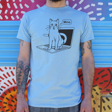 Load image into Gallery viewer, Cat Conquers Laptop T-Shirt (Mens) - Beijooo