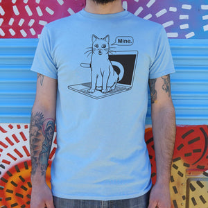 Cat Conquers Laptop T-Shirt (Mens) - Beijooo